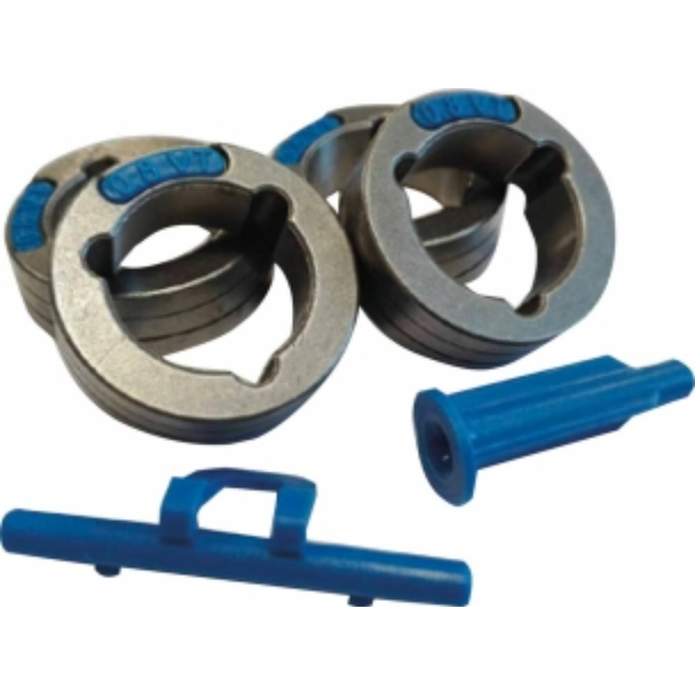 KIT DE GALETS 0.8/1.0MM VT FI37 4 GALETS (BLEU/ROUGE) - FIL PLEIN - SAF-FRO - 54640