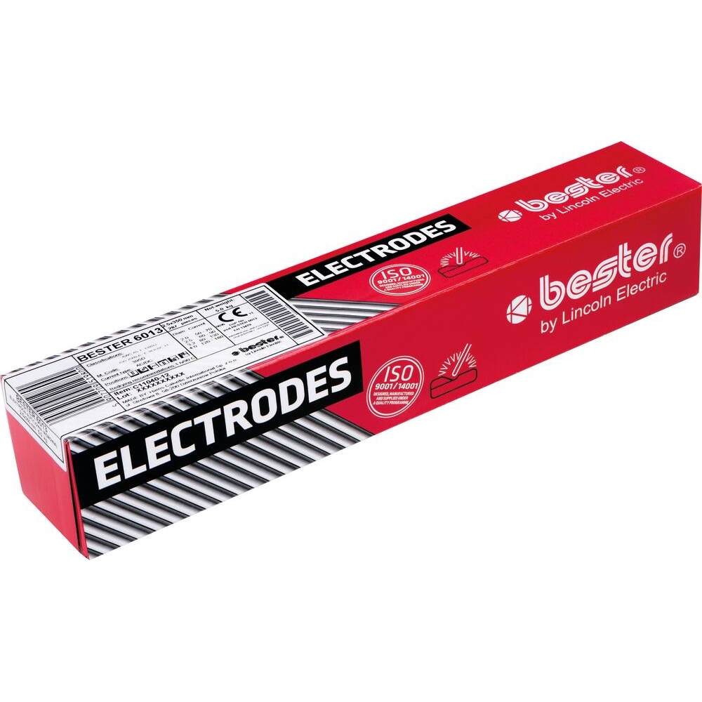 Electrode de soudage à l'arc rutile 2,5x350mm - boîte de 250 pcs BESTER - 54958