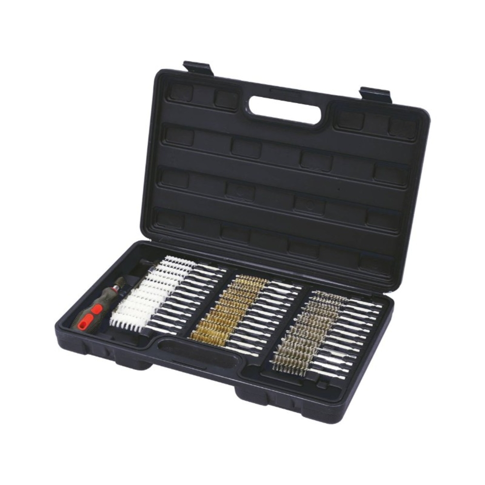 Coffret de 36 brosses goupillon inox-nylon-laiton DRAKKAR TOOLS - 55500