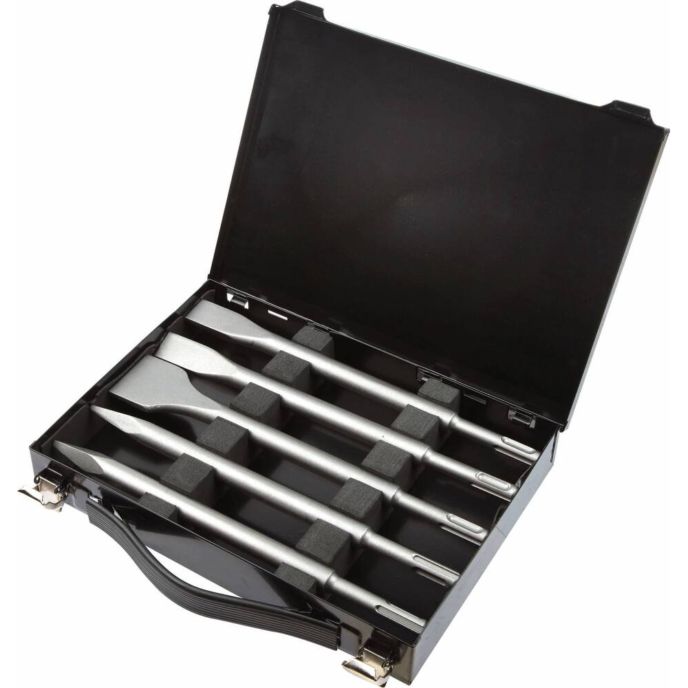 Mallette métal pic/burin SDS+ - 5 pièces - DIAGER - 55562