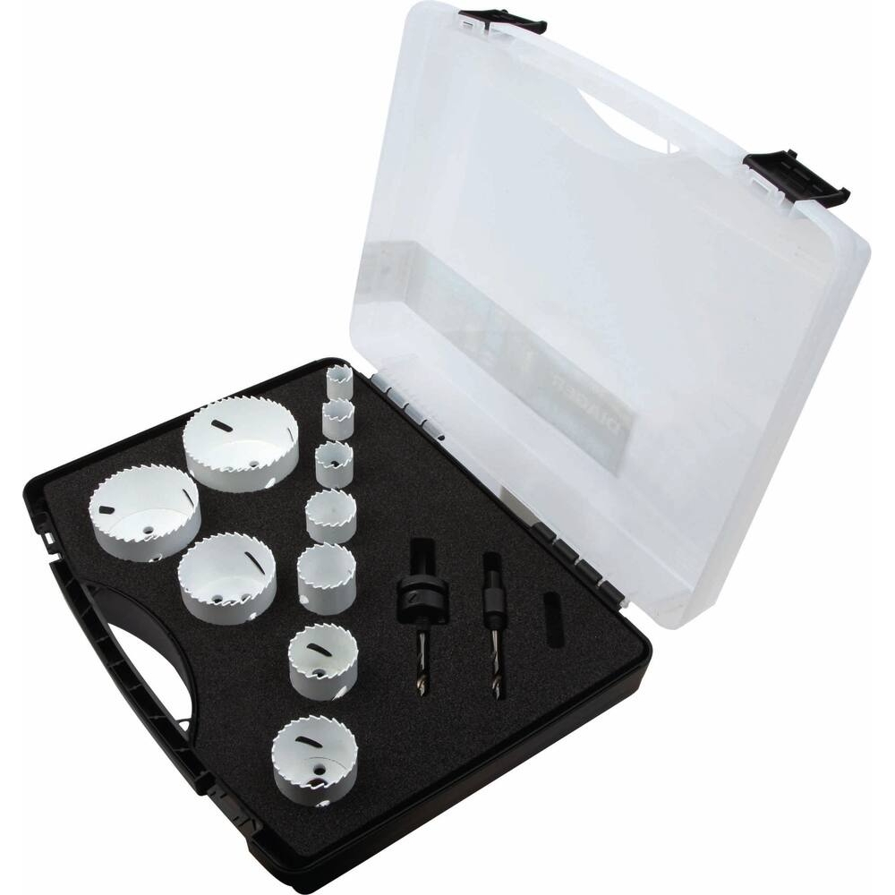 Scie trépan bi-métal 8% cobalt de 19 à 76mm - spécial maintenance - coffret de 12 pièces DIAGER - 55576