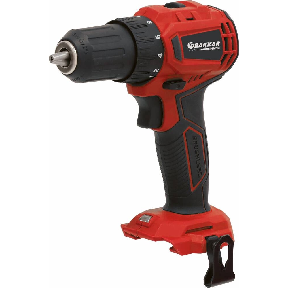 Perceuse visseuse brushless 20V 40Nm - boîte carton DRAKKAR - 55878