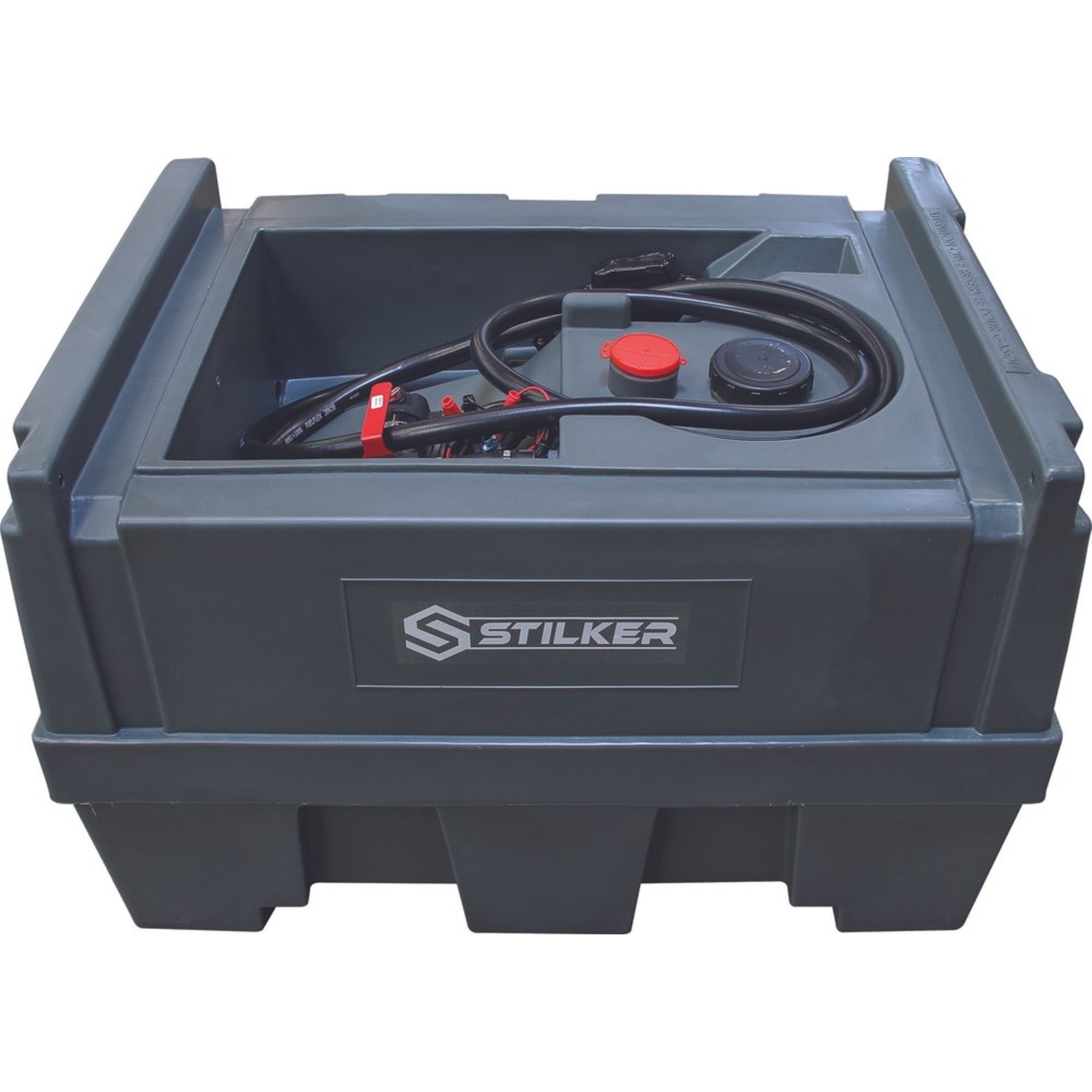 Cuve de ravitaillement gasoil 400L avec kit pompe à gasoil 12V 40 l/min + pistolet auto STILKER - 56002