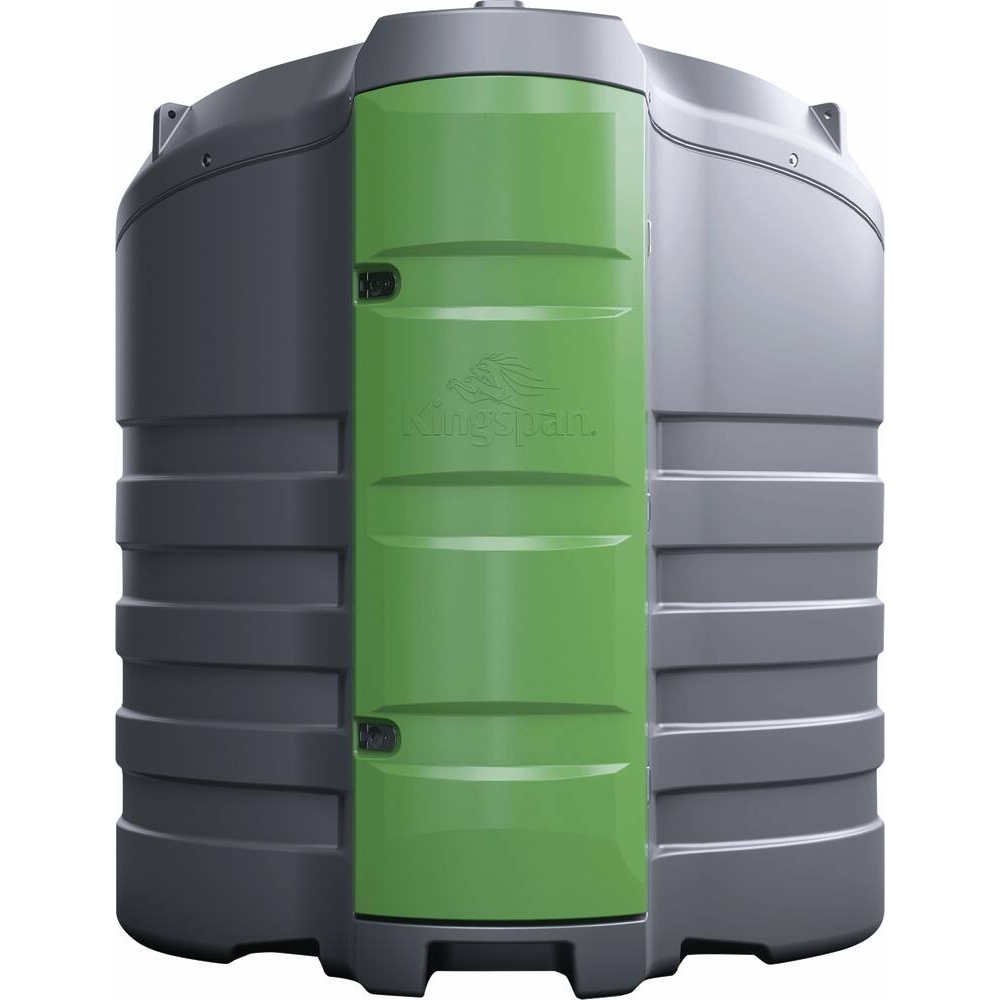 Cuve de stockage gasoil PEHD 2500L DP avec armoire intégrée pour station à gasoil 230V 79 l/min et pistolet automatique/Compteur/filtre KINGSPAN - 56018