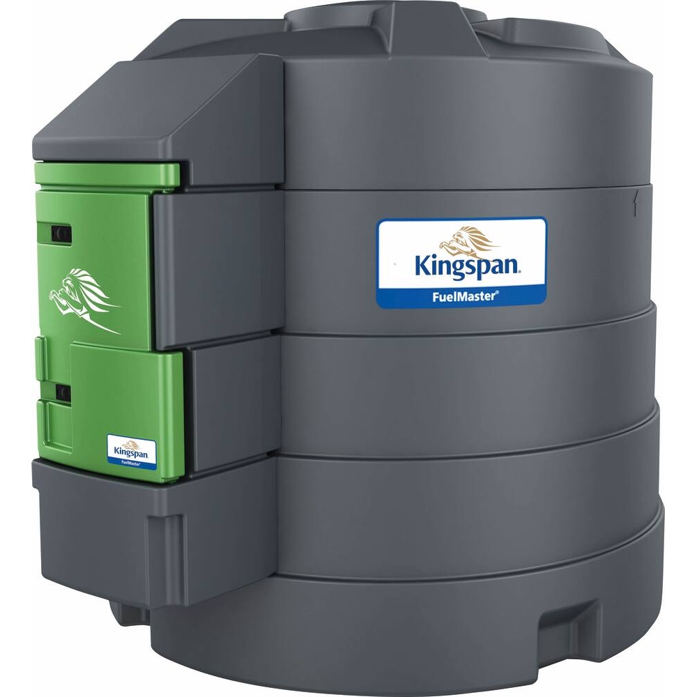 Cuve de stockage gasoil PEHD 5000L DP avec armoire intégrée pour station à gasoil 230V 79 l/min et pistolet automatique/Compteur/filtre KINGSPAN - 56060