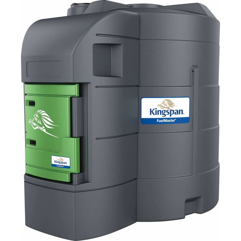 Cuve de stockage gasoil PEHD 9000L double paroi avec armoire intégrée pour station à gasoil 230V 79 l/mn et pistolet automatique/compteur/filtre KINGSPAN - 56062