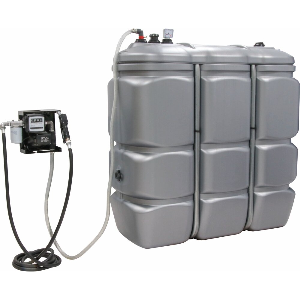 Cuve de stockage gasoil PEHD DP 1500L et station avec filtre 230V 50 l/min STILKER - 56070