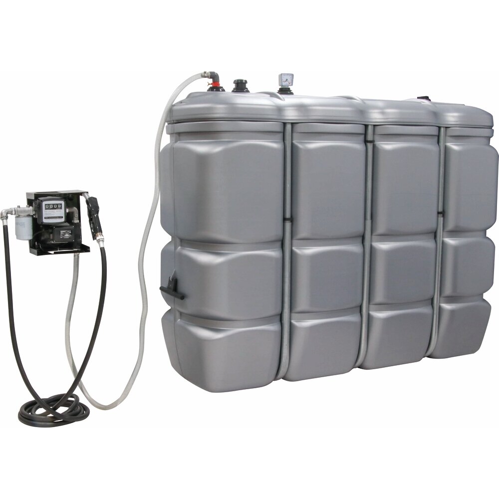 Cuve de stockage gasoil PEHD DP 2000L station avec filtre 230V 50 l/min STILKER - 56072