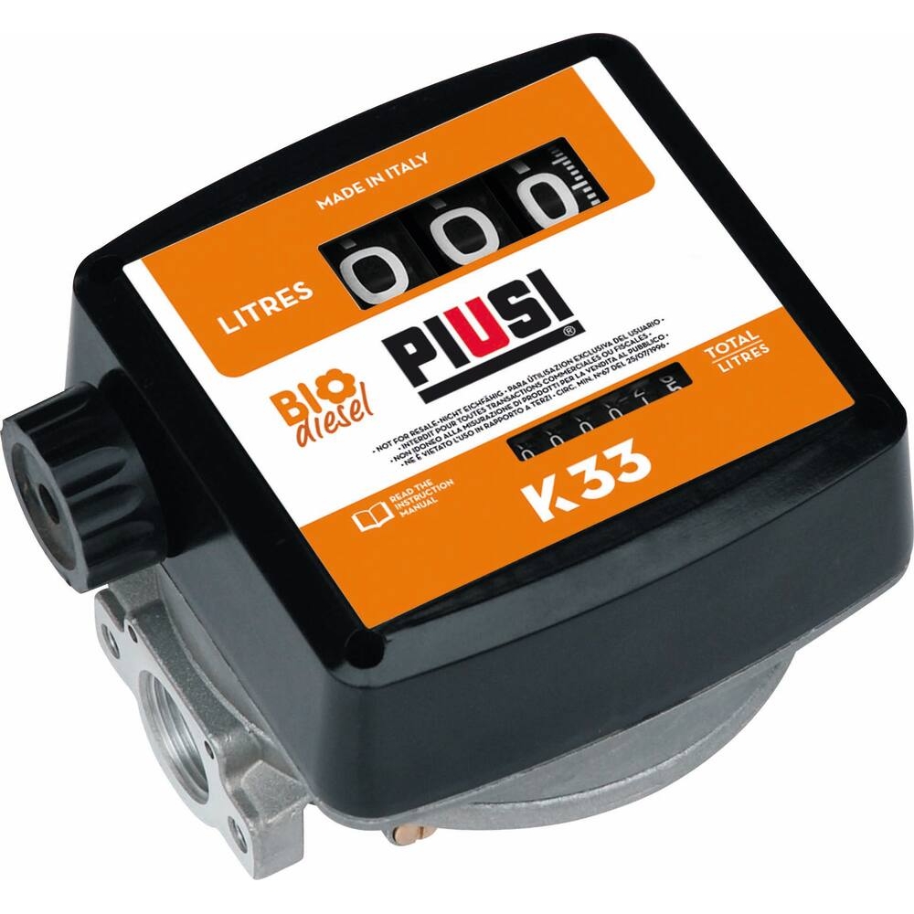 Volucompteur mécanique gasoil Biodiesel B100 3 chiffres 1