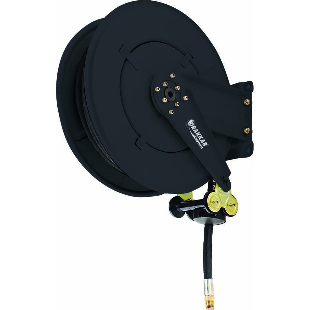 Enrouleur de tuyau gasoil/GNR automatique fixe 10m 25mm avec raccord 1