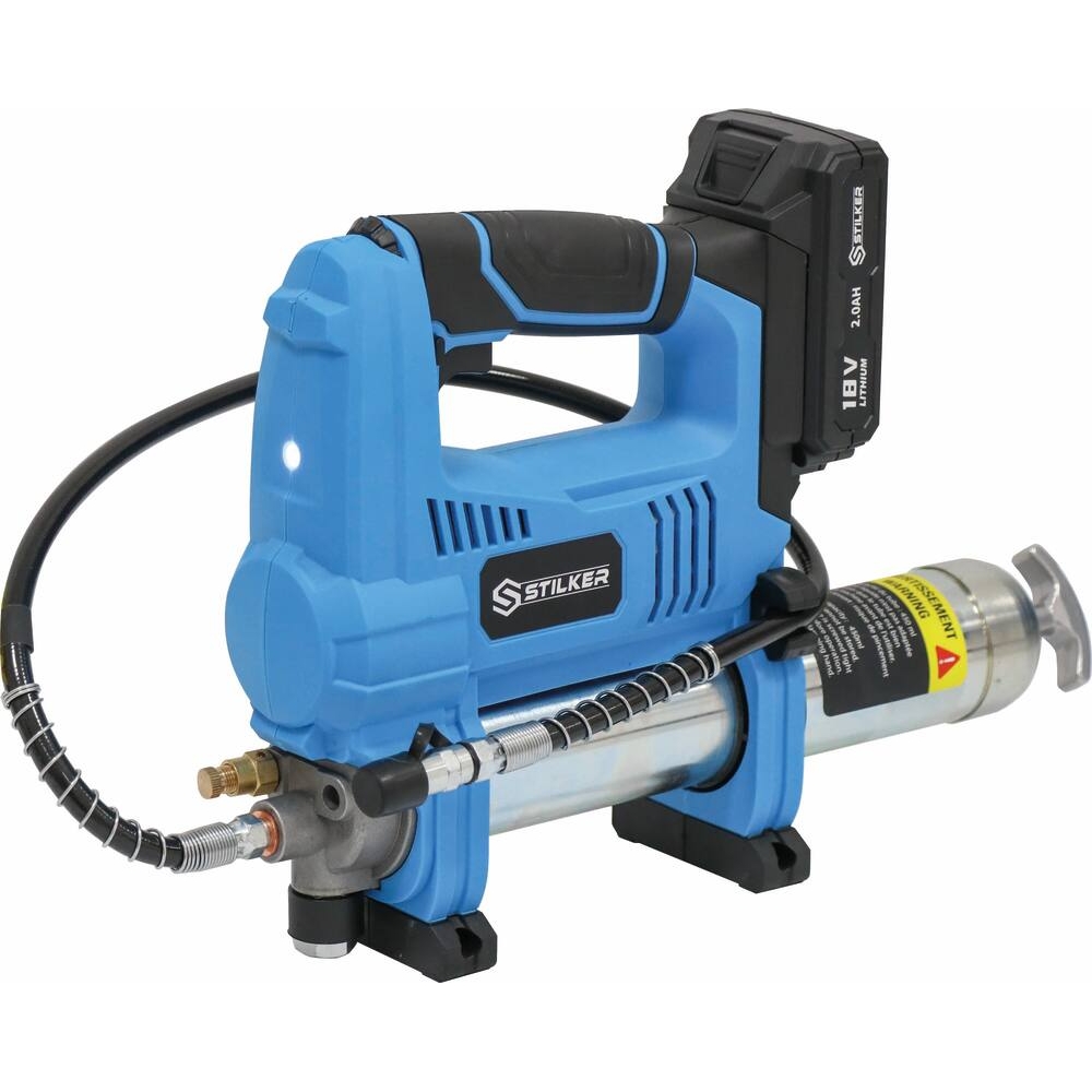 Pompe à graisse 18V 690 bar max - 1 batterie Li-ion 2Ah - 1 chargeur 1,7A - en mallette STILKER - 56850