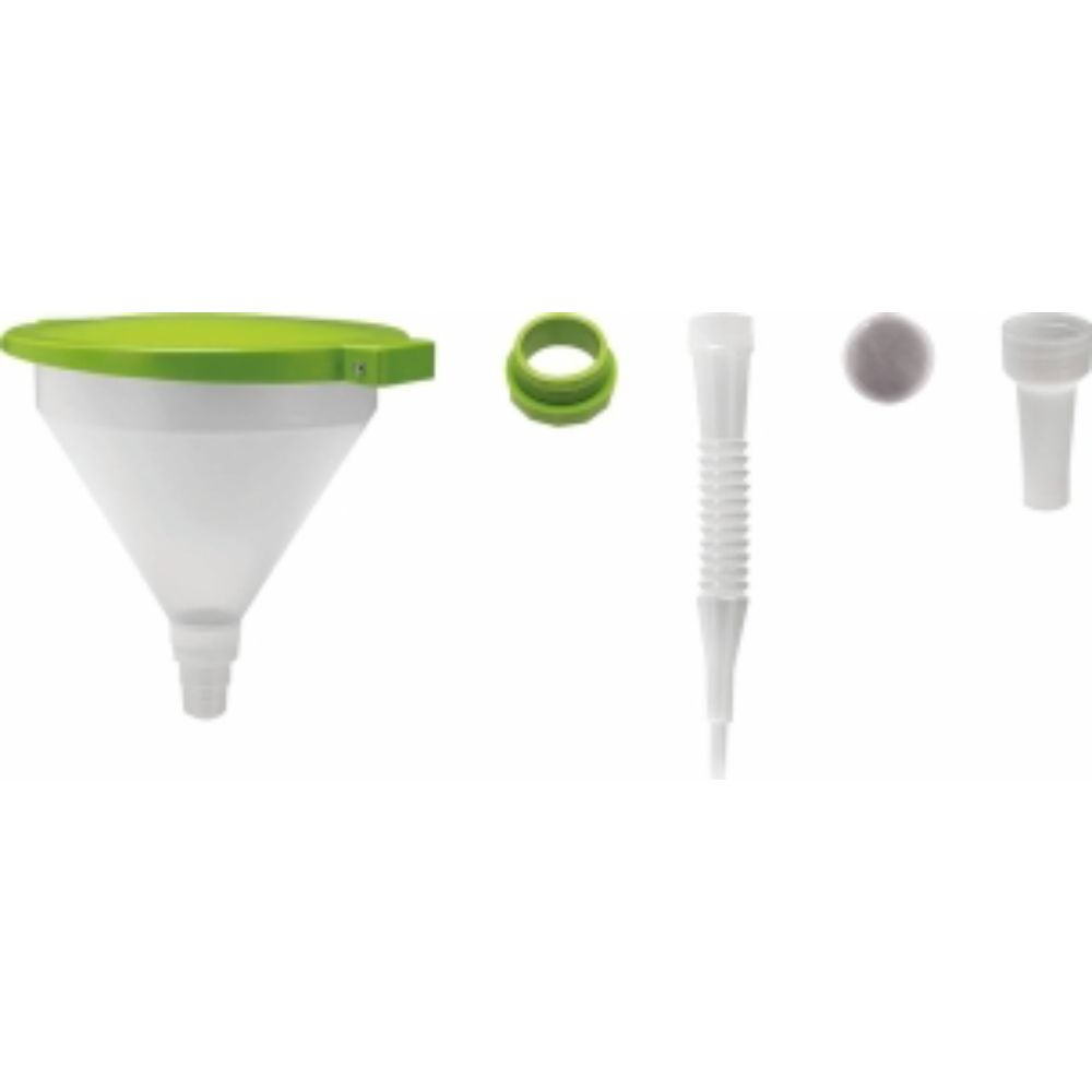 ENTONNOIR DROIT 10L FLEXIBLE PLASTIQUE 355MM AVEC COUVERCLE - PRESSOL - 56942