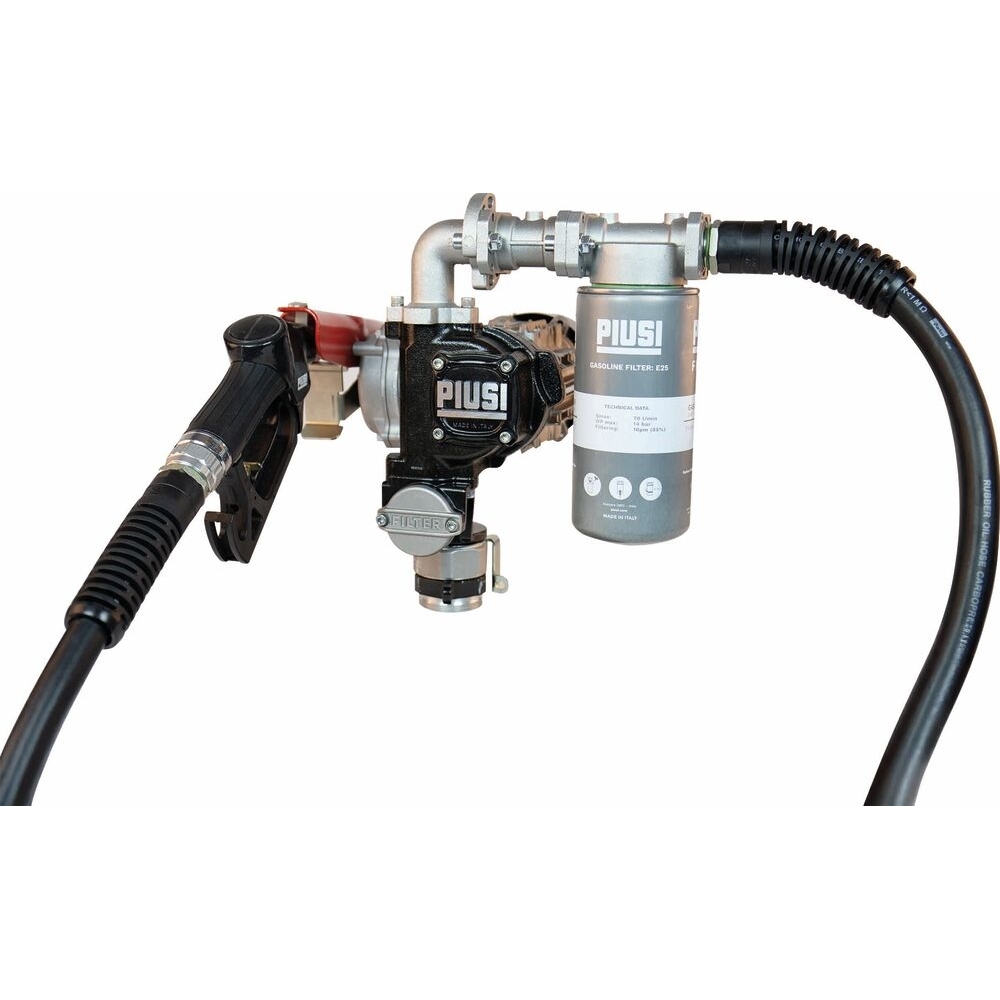 Pompe électrique essence 230V 56 l/min ATEX pour fût - en kit pistolet auto / tuyau - PIUSI - 56990