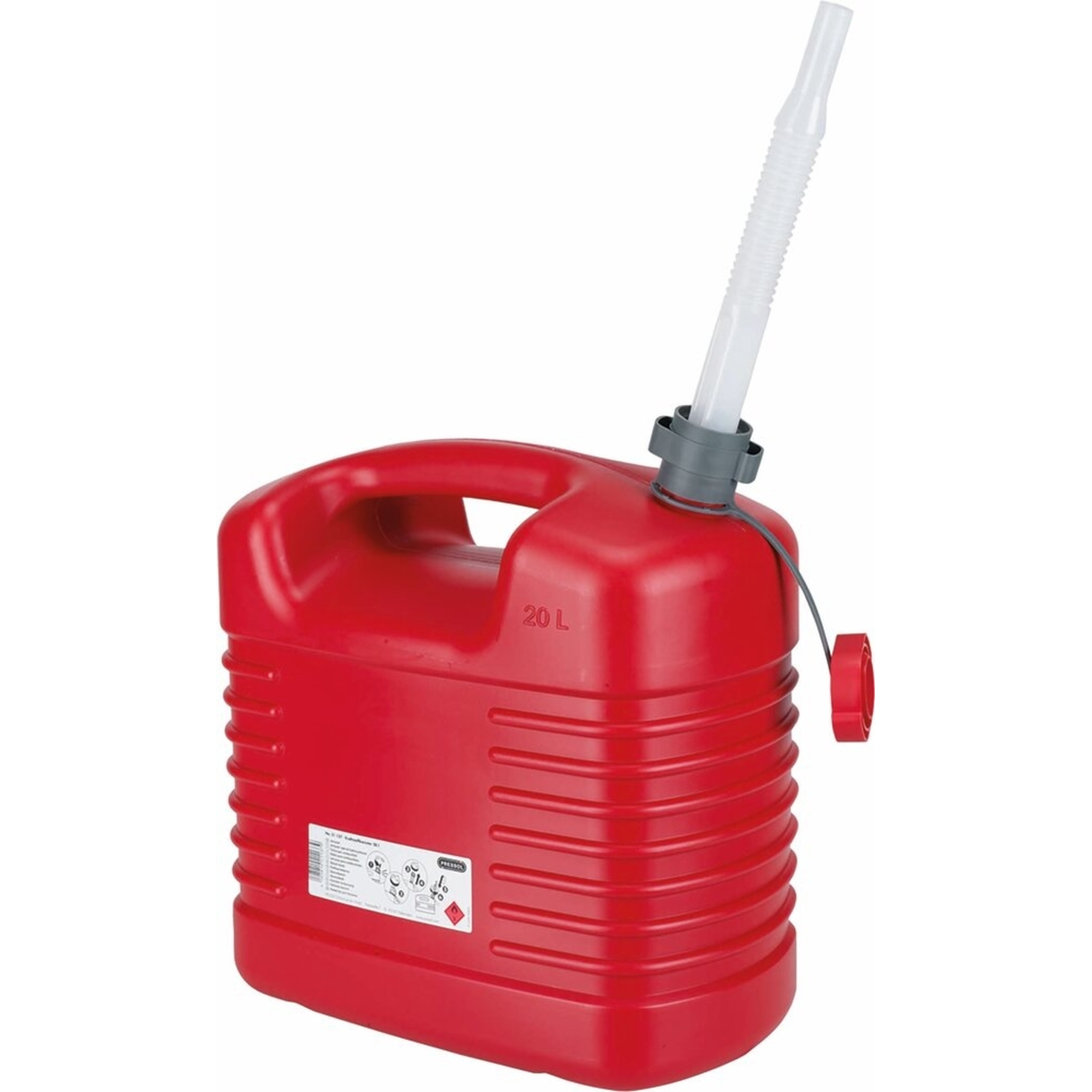 Jerrican plastique 20L homologué carburant PRESSOL - 57022