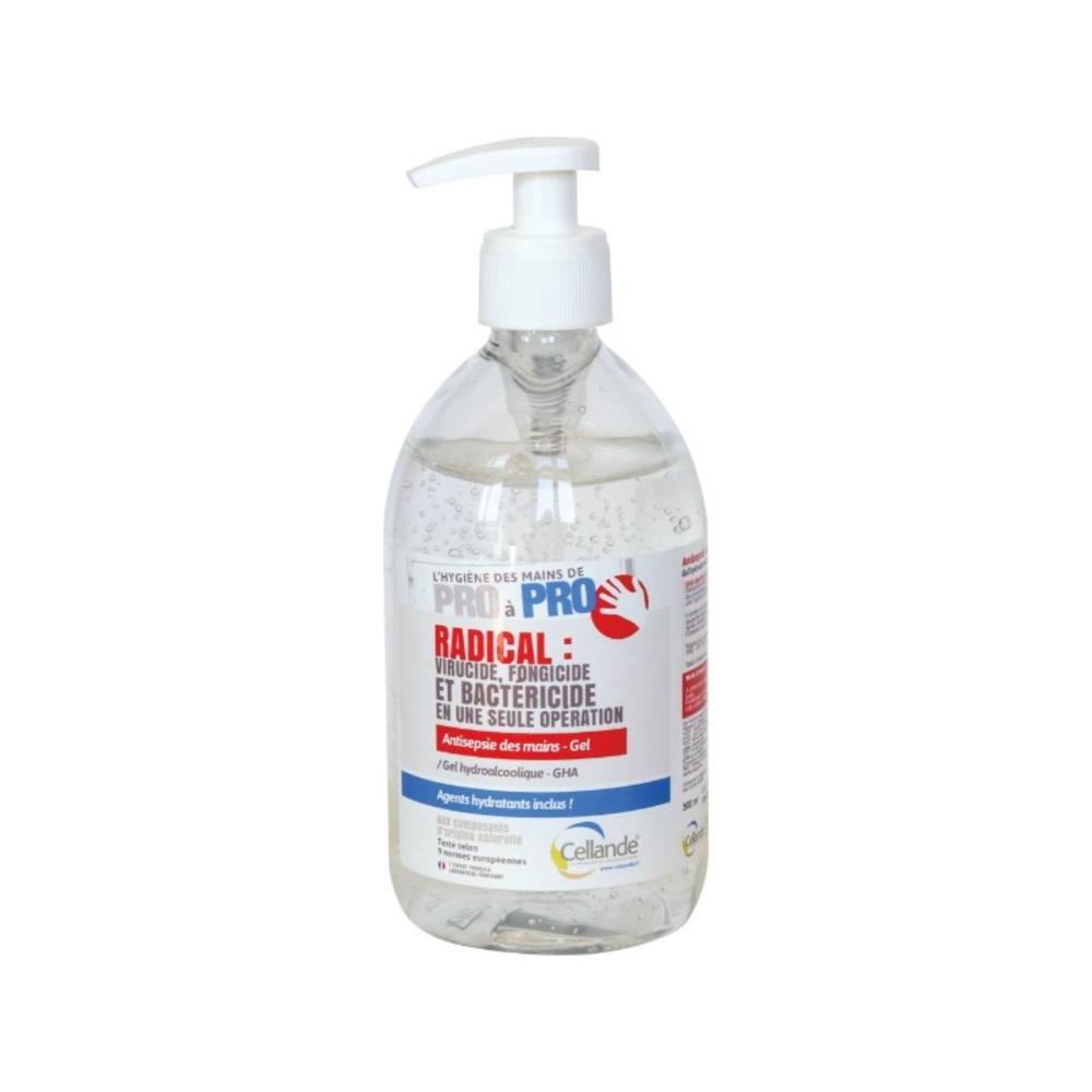 Flacon 500 ml gel hydroalcoolique CELLANDE - 57510