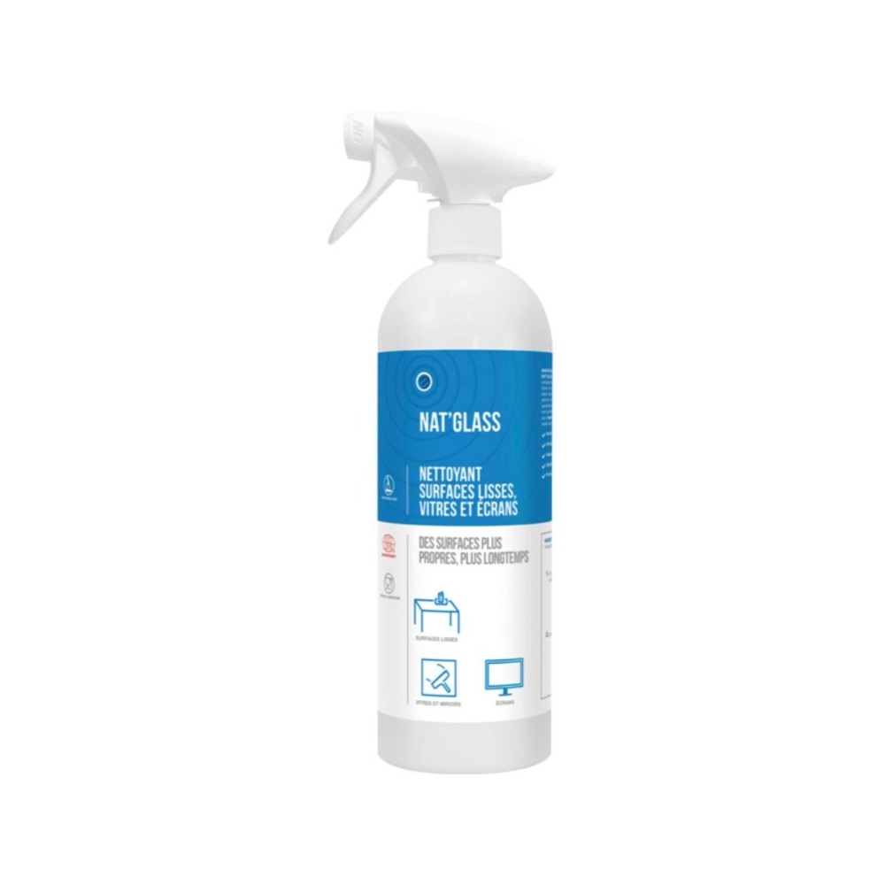 Nettoyant surfaces lisses vitres et écrans écocertifié - flacon spray de 750ml ECOWAY - 57635