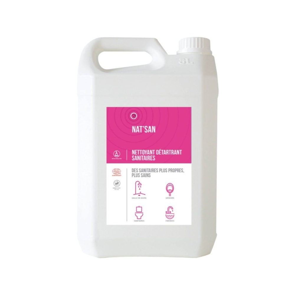 Nettoyant détartrant désinfectant sanitaires écocertifié - bidon de 5L ECOWAY - 57647