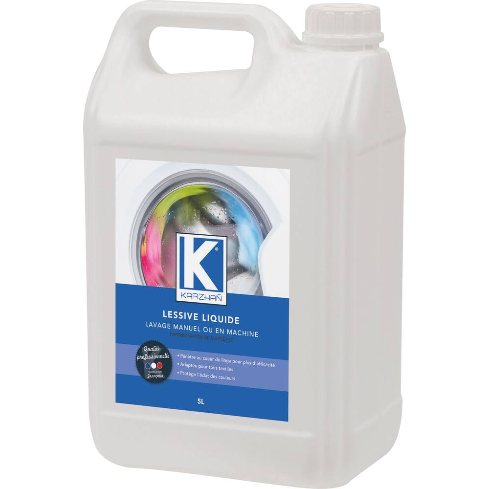 Lessive liquide parfumée - bidon de 5L KARZHAN - 58000