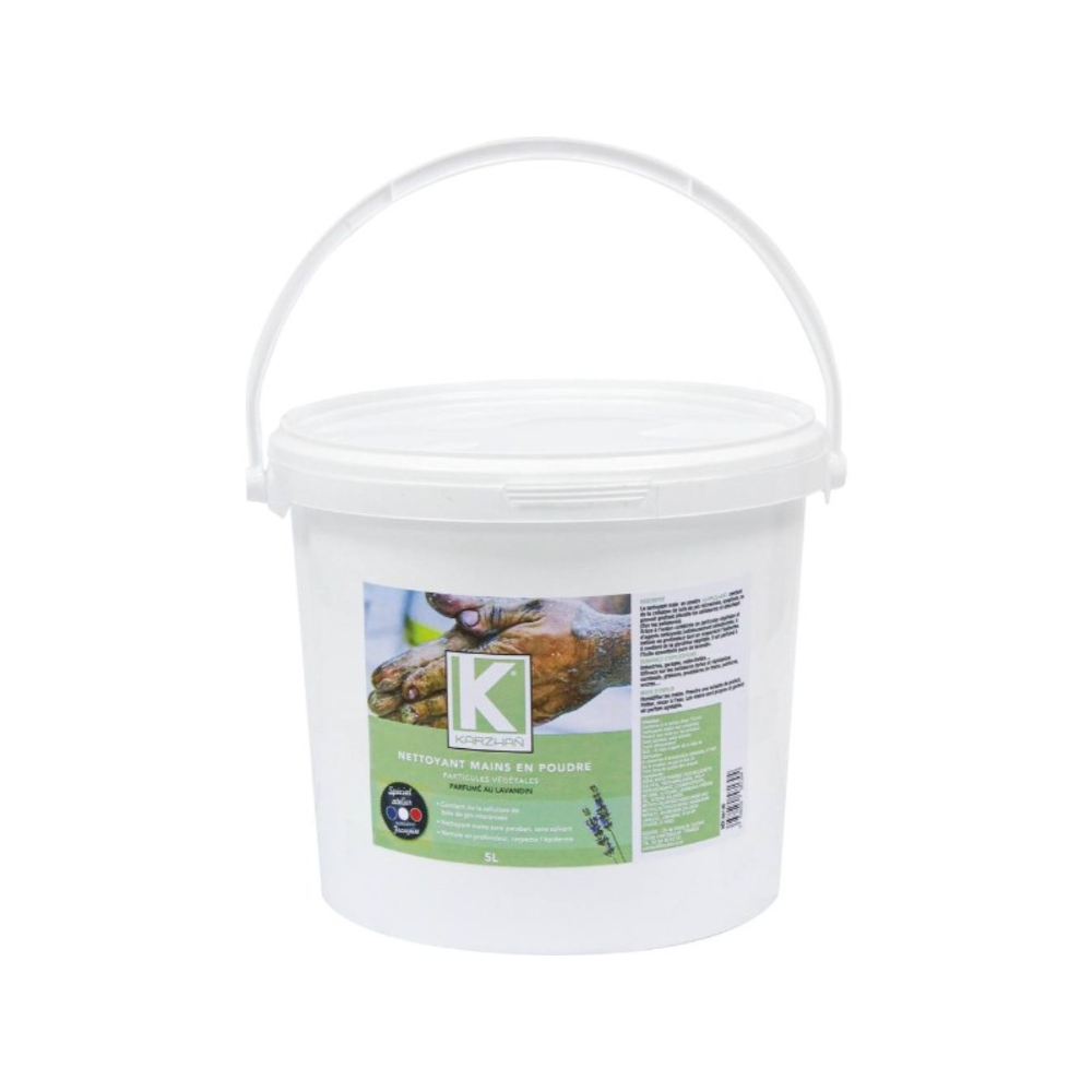 Savon végétal en poudre au lavandin - seau de 5L - KARZHAN - 58130