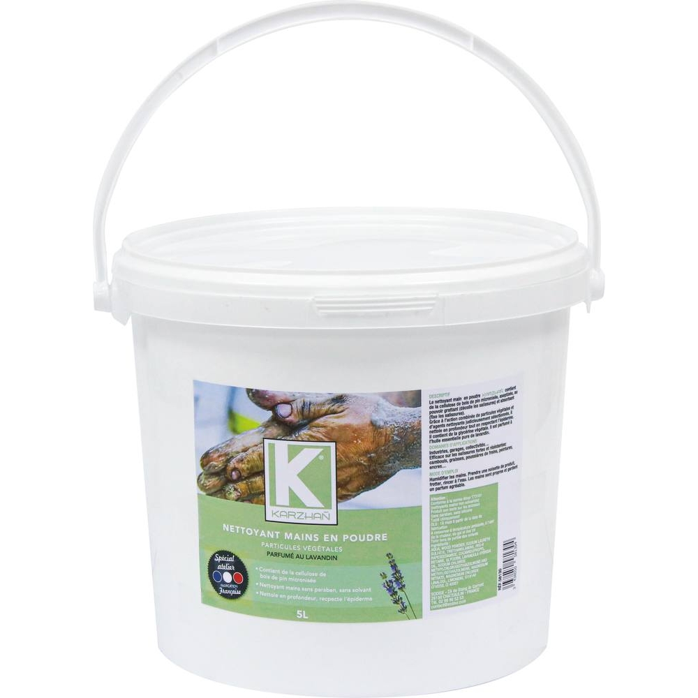 Savon végétal en poudre au lavandin - seau de 5L KARZHAN - 58130