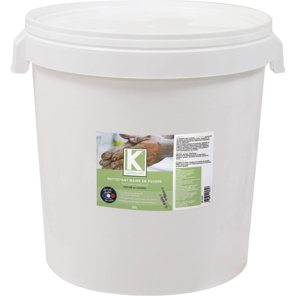 Savon végétal en poudre au lavandin - seau de 30L KARZHAN - 58132