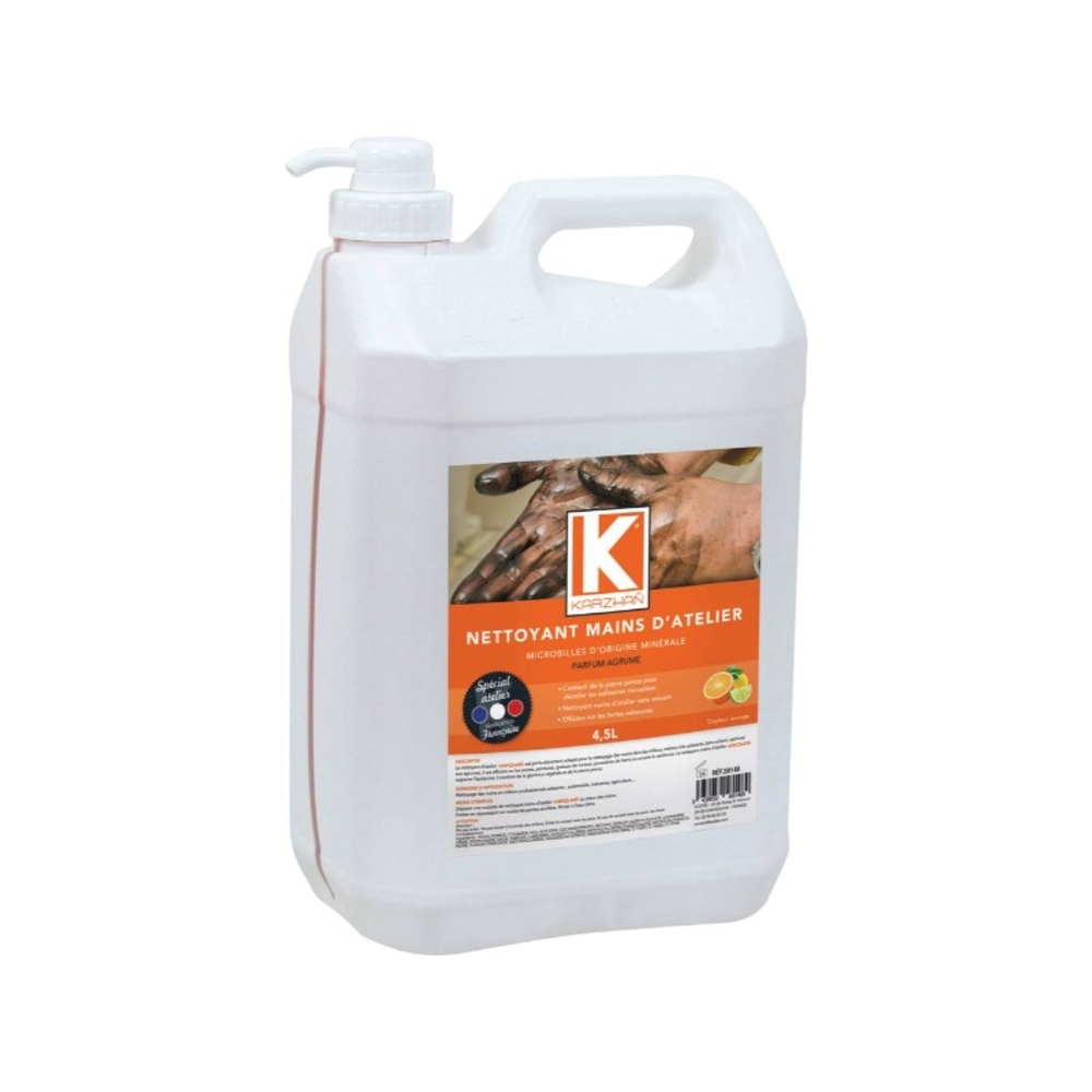 Nettoyant mains d'atelier orange , parfum agrumes KARZHAN - 58148