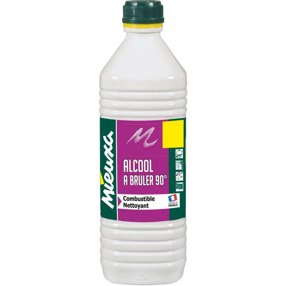 Alcool à brûler - bouteille de 1L MIEUXA - 58250