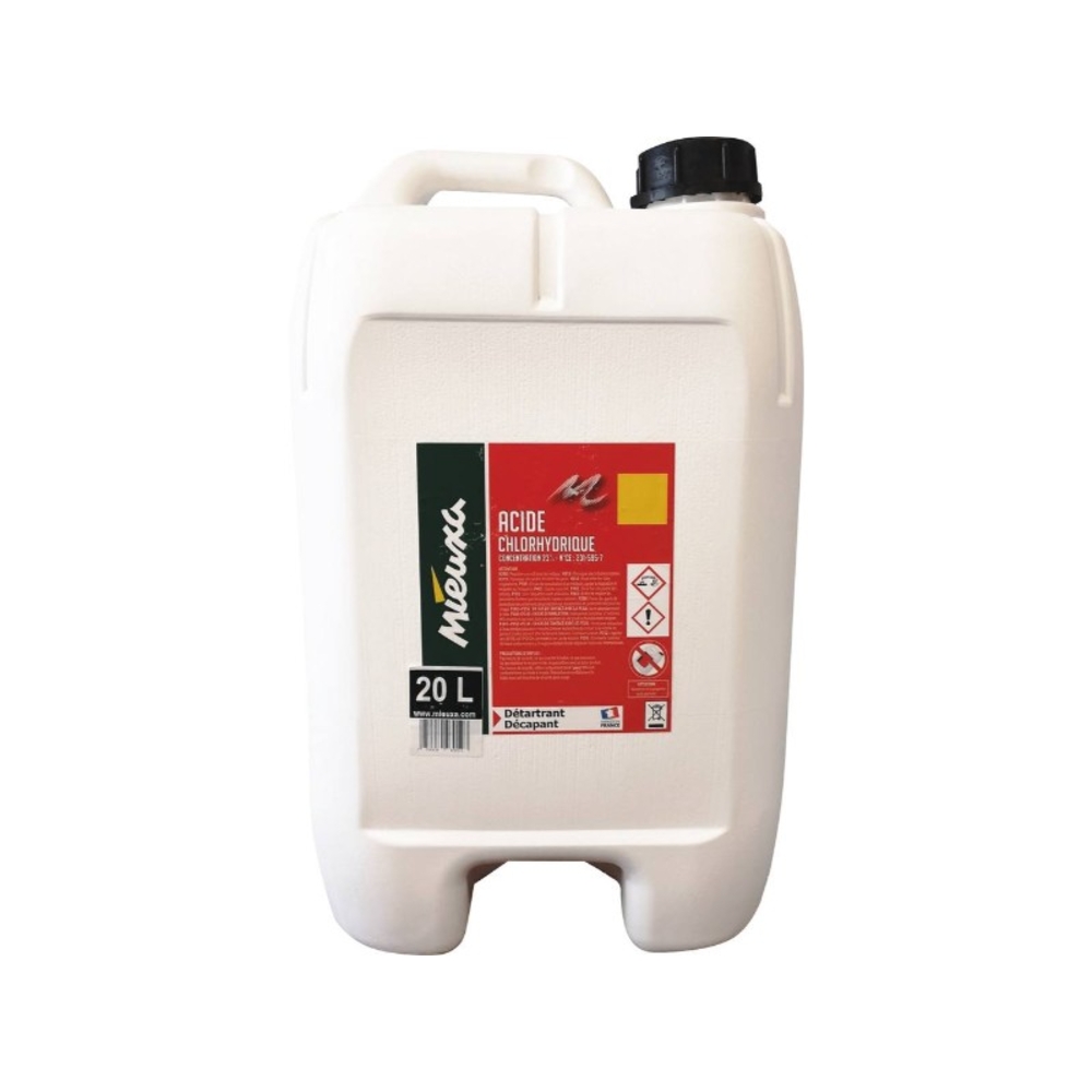 Acide chlorhydrique 23% - bidon de 20L MIEUXA - 58259