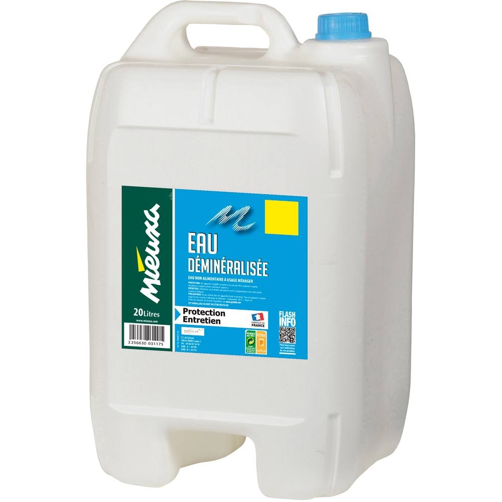 Eau déminéralisée - bidon de 20L MIEUXA - 58266