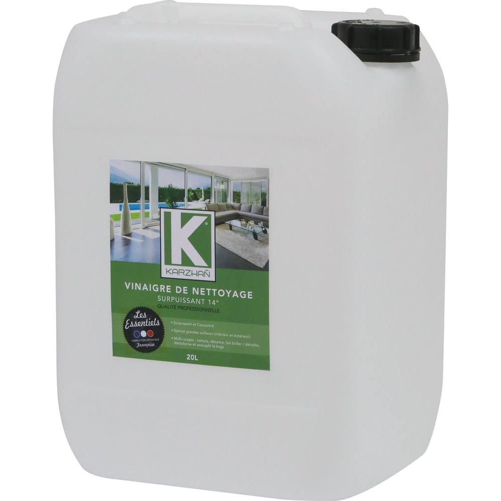 Vinaigre de nettoyage surpuissant 14° - bidon de 20L KARZHAN - 58295