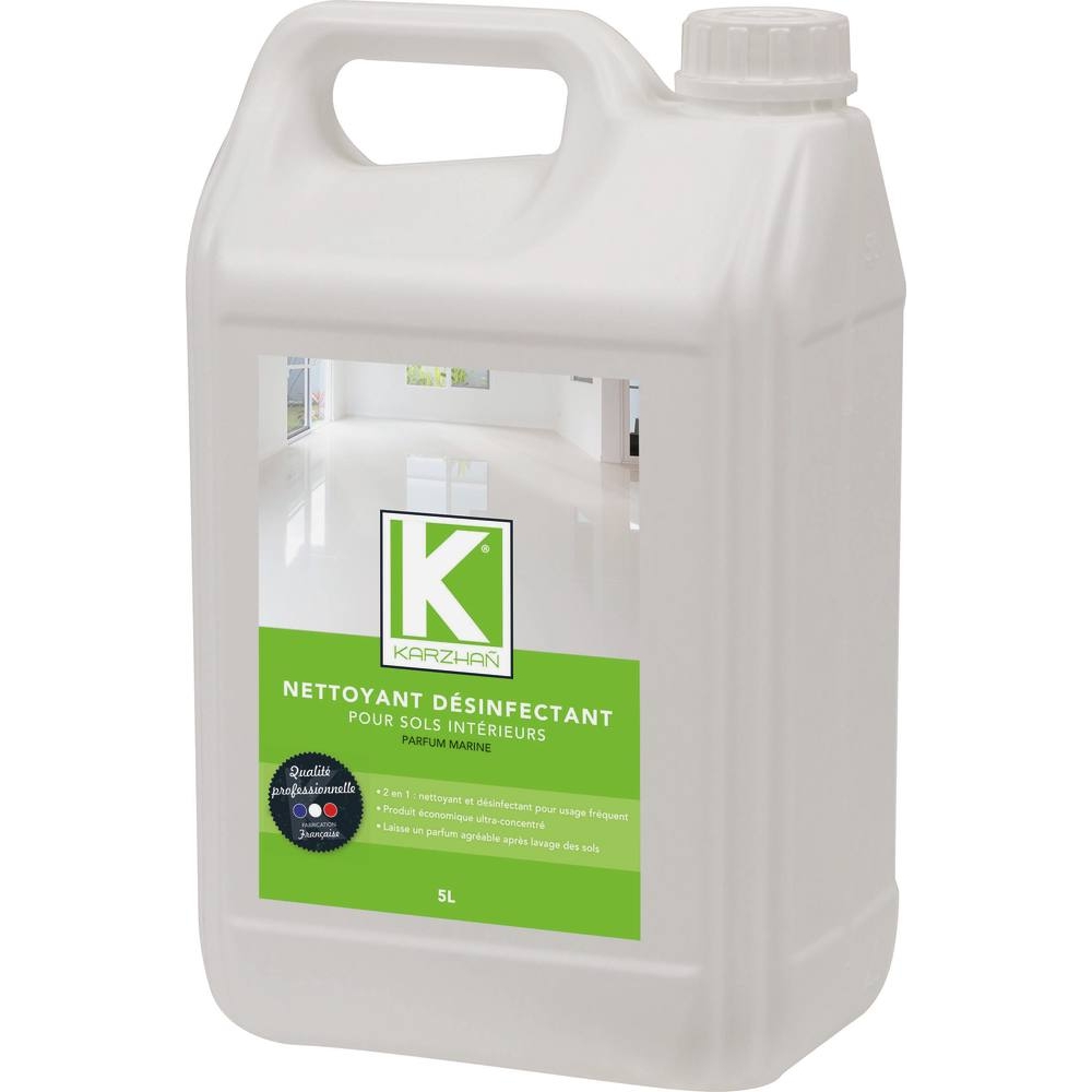 Nettoyant désinfectant surodorant parfum marine - bidon de 5L KARZHAN - 58510
