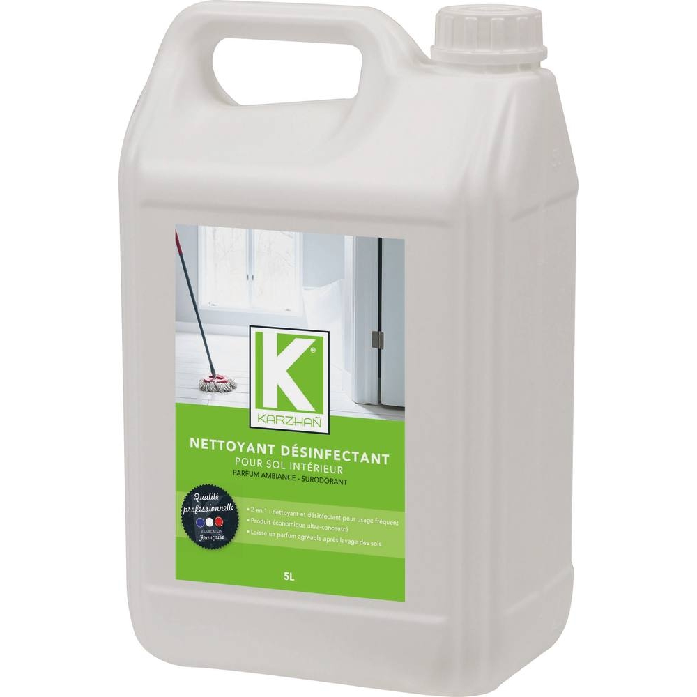 Nettoyant désinfectant surodorant parfum ambiance - bidon de 5L KARZHAN - 58512