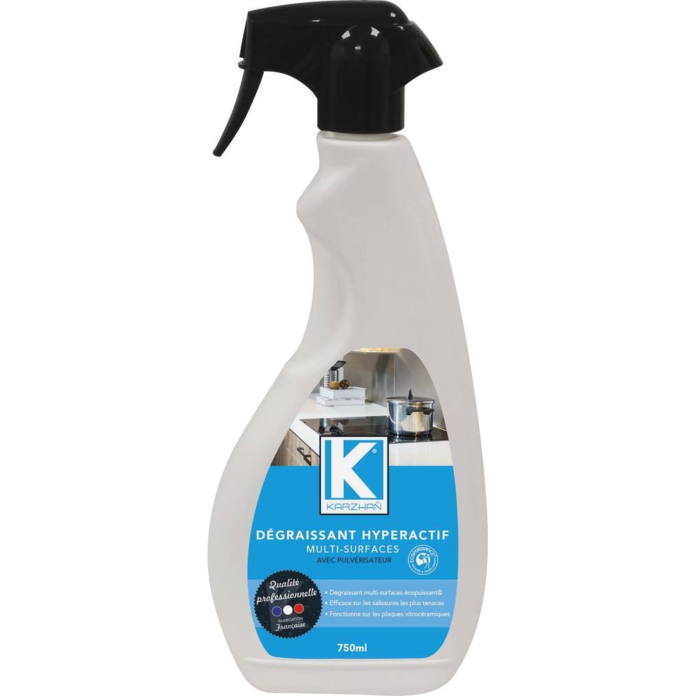 Dégraissant écopuissant toutes surfaces - flacon spray 750ml KARZHAN - 58600