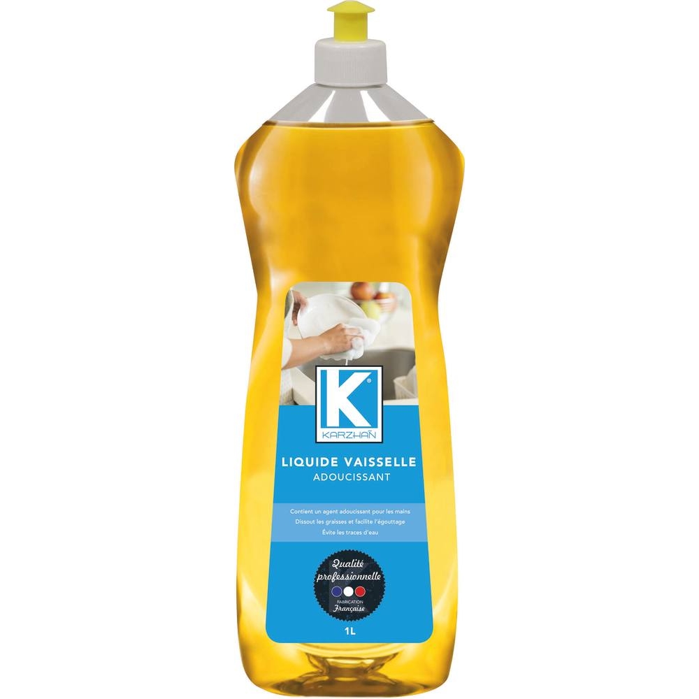 Liquide vaisselle anti-trace - bouteille de 1L KARZHAN - 58630