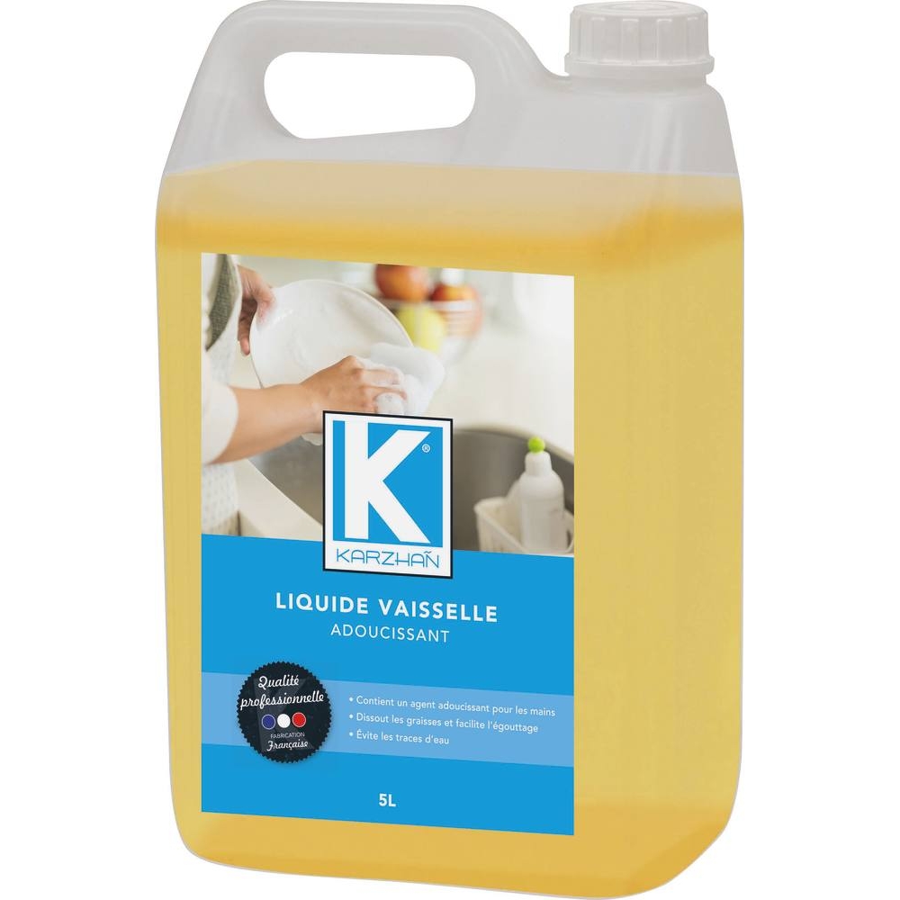 Liquide vaisselle anti-trace - bidon de 5L KARZHAN - 58635