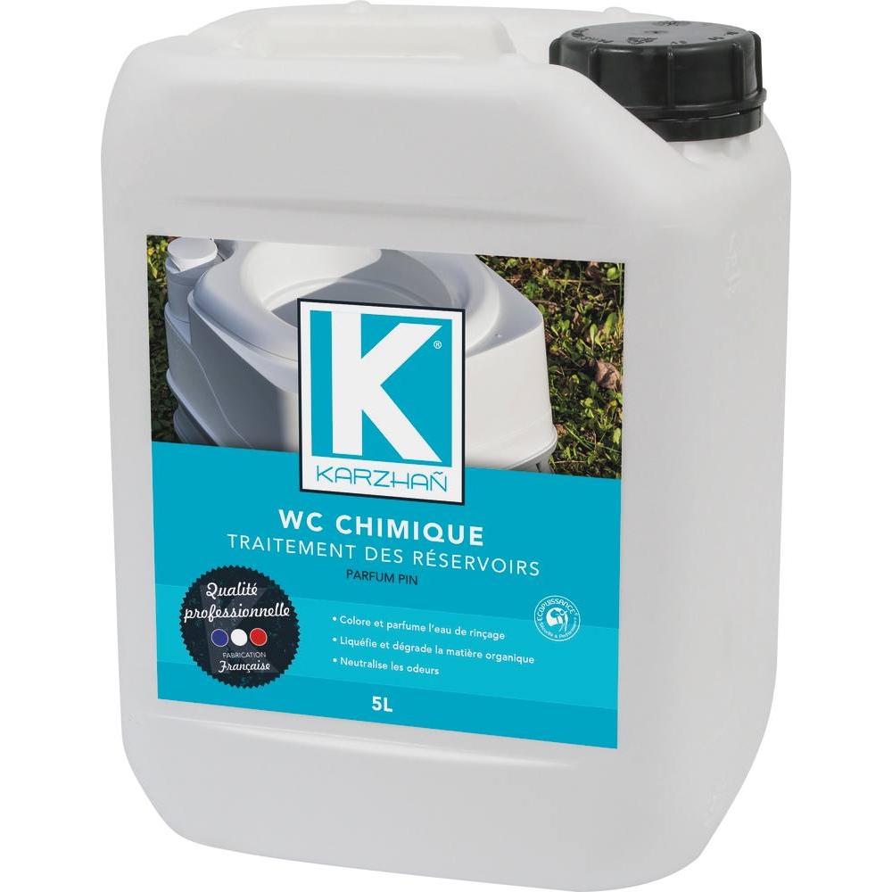 Traitement pour WC chimique - bidon de 5L KARZHAN - 58720