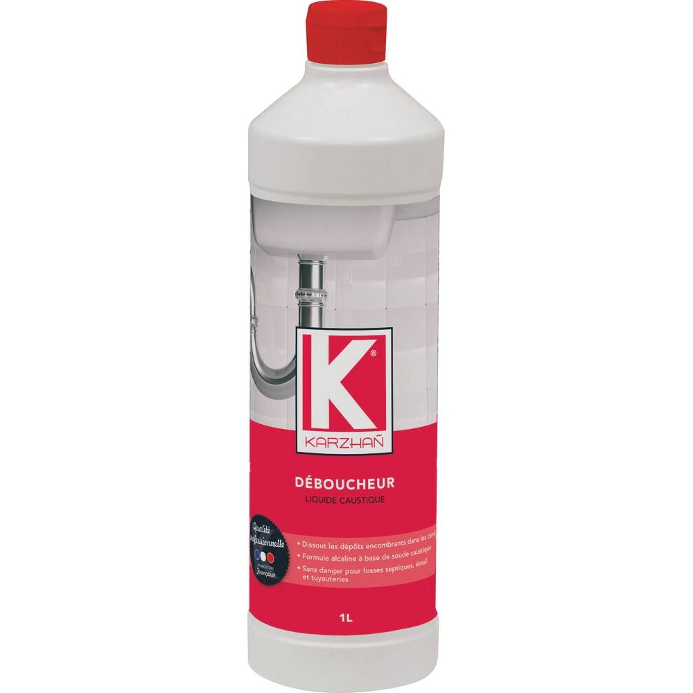 Déboucheur liquide pour canalisation - bouteille de 1L KARZHAN - 58748