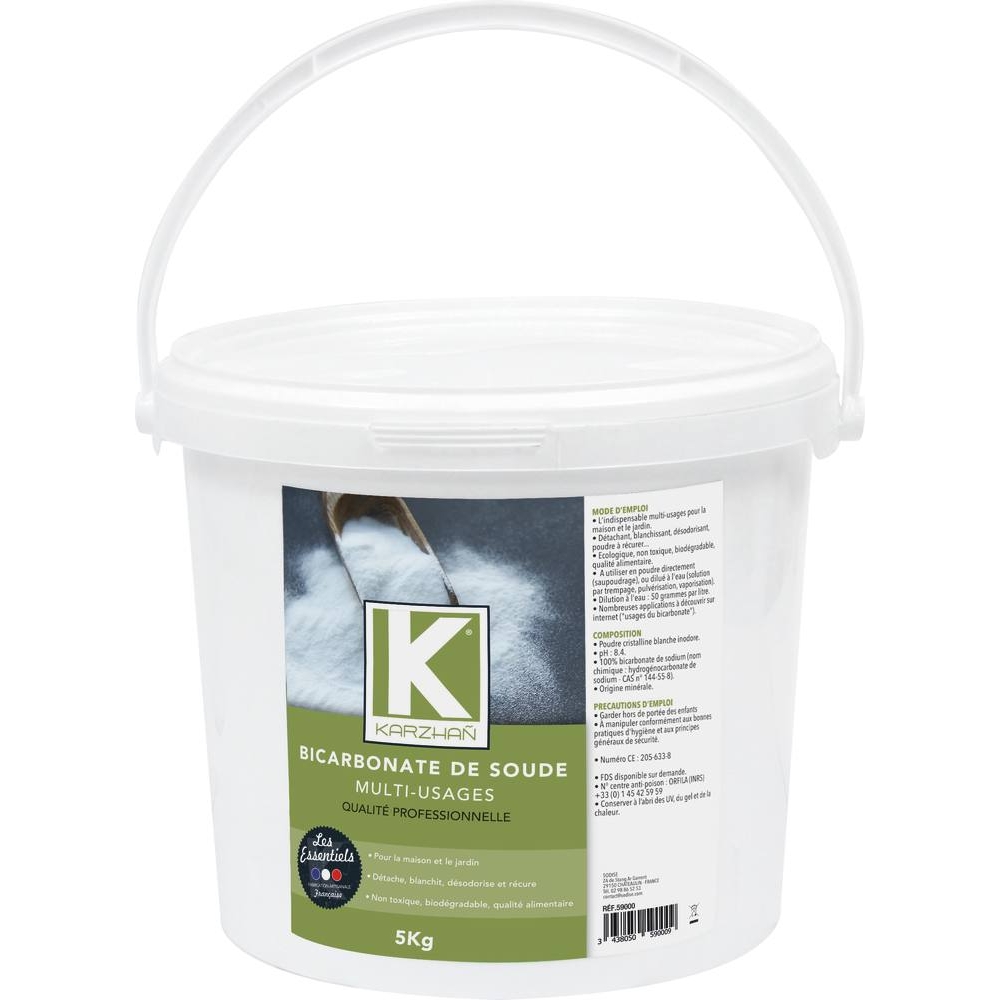 Bicarbonate de soude - seau de 5kg KARZHAN - 59000