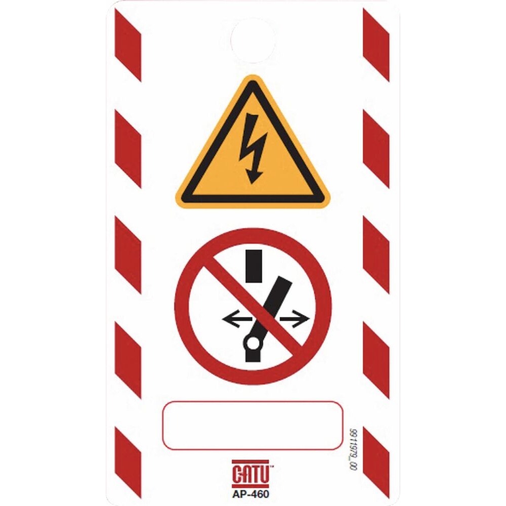 Affichettes de condamnation 120x70mm - lot de 10 CATU - 61590