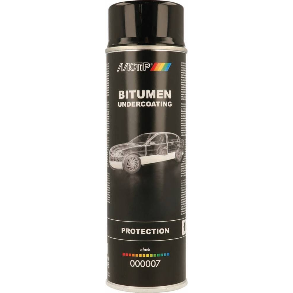 Insonorisant bitumeux pour dessous d'aile et de caisse de véhicule - aérosol de 500ml MOTIP - 61805