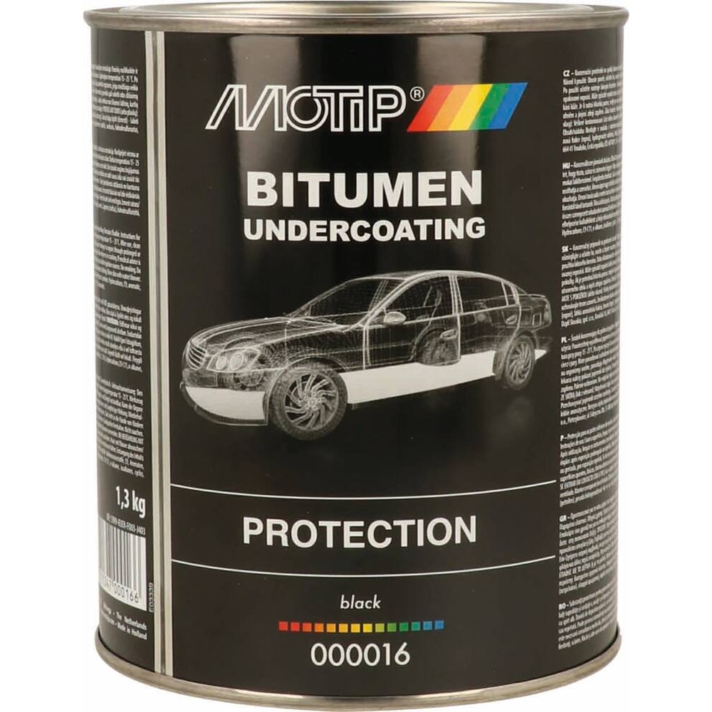 Insonorisant bitumeux pour dessous d'aile et de caisse de véhicule - pot de 1,3kg MOTIP - 61807
