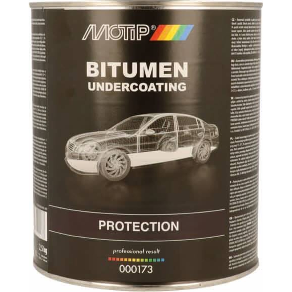 Insonorisant bitumeux pour dessous d'aile et de caisse de véhicule - pot de 2,5kg MOTIP - 61808