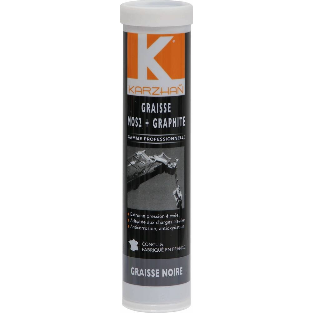 Graisse noire mos2 + graphite - cartouche de 400g KARZHAN - 61928