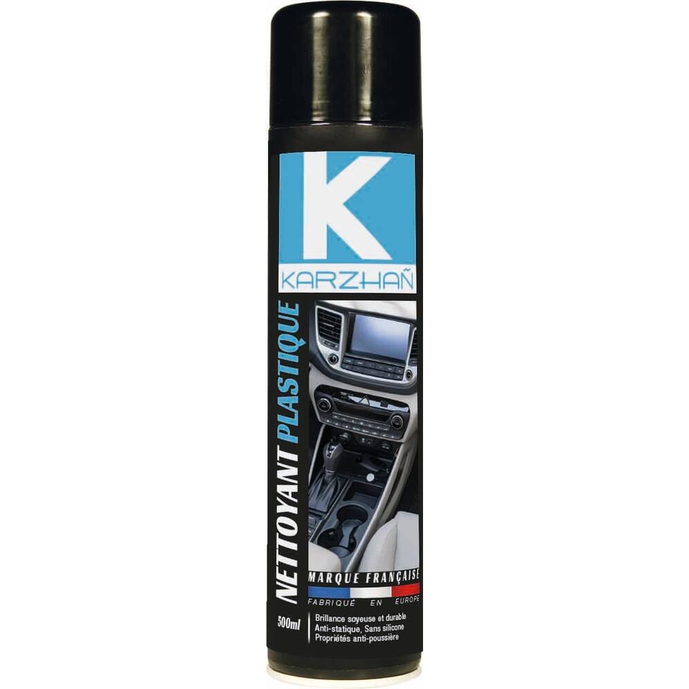 Nettoyant plastique intérieur satin sans silicone - aérosol 500ml KARZHAN - 62130