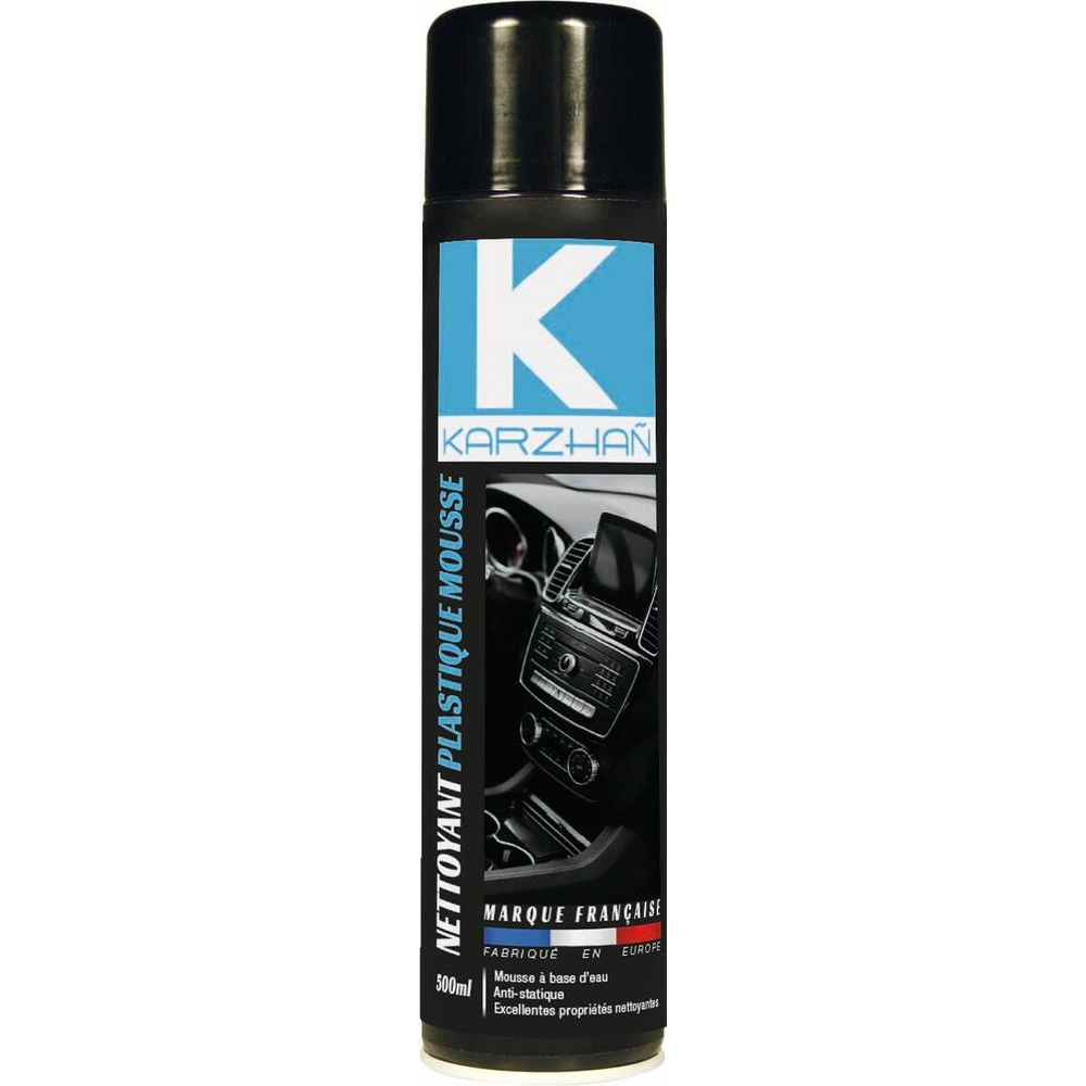 Nettoyant moussant pour plastique intérieur - aérosol de 500ml KARZHAN - 62132