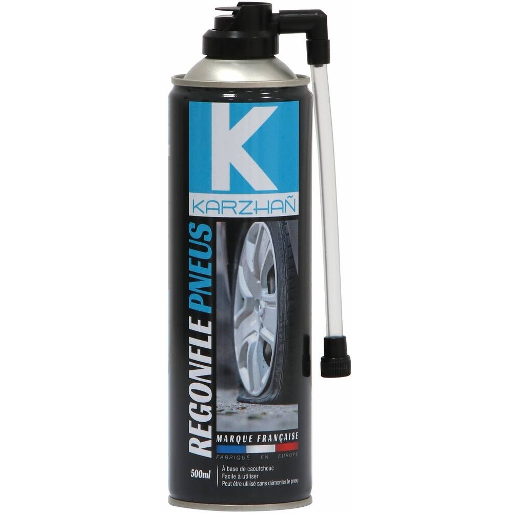 Regonfle pneus - aérosol de 500ml - KARZHAN - 62142