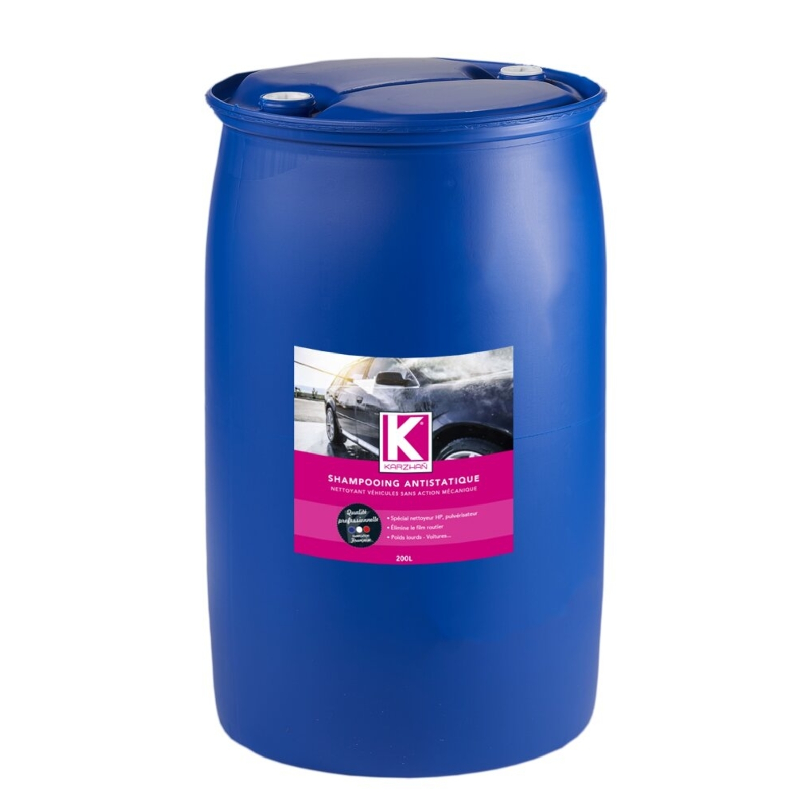 Shampoing antistatique concentré pour carrosserie - K500 - fût de 200L KARZHAN - 62302
