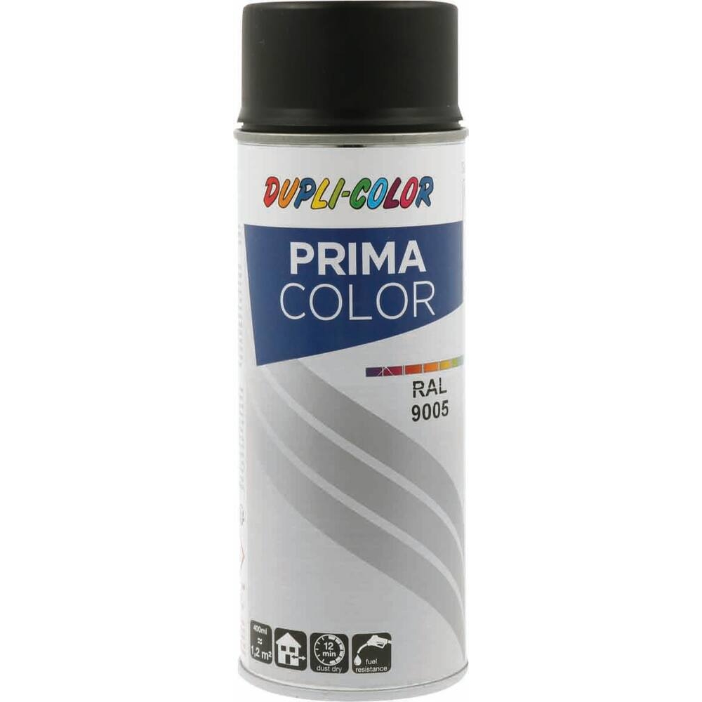 Peinture RAL 9005 noir foncé MAT - aérosol de 400ml DUPLI-COLOR - 62531