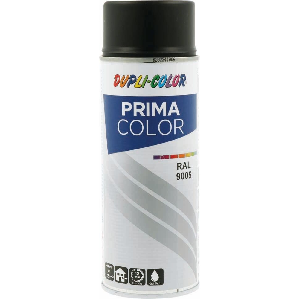 Peinture RAL 9005 noir foncé SATIN - aérosol de 400ml DUPLI-COLOR - 62532