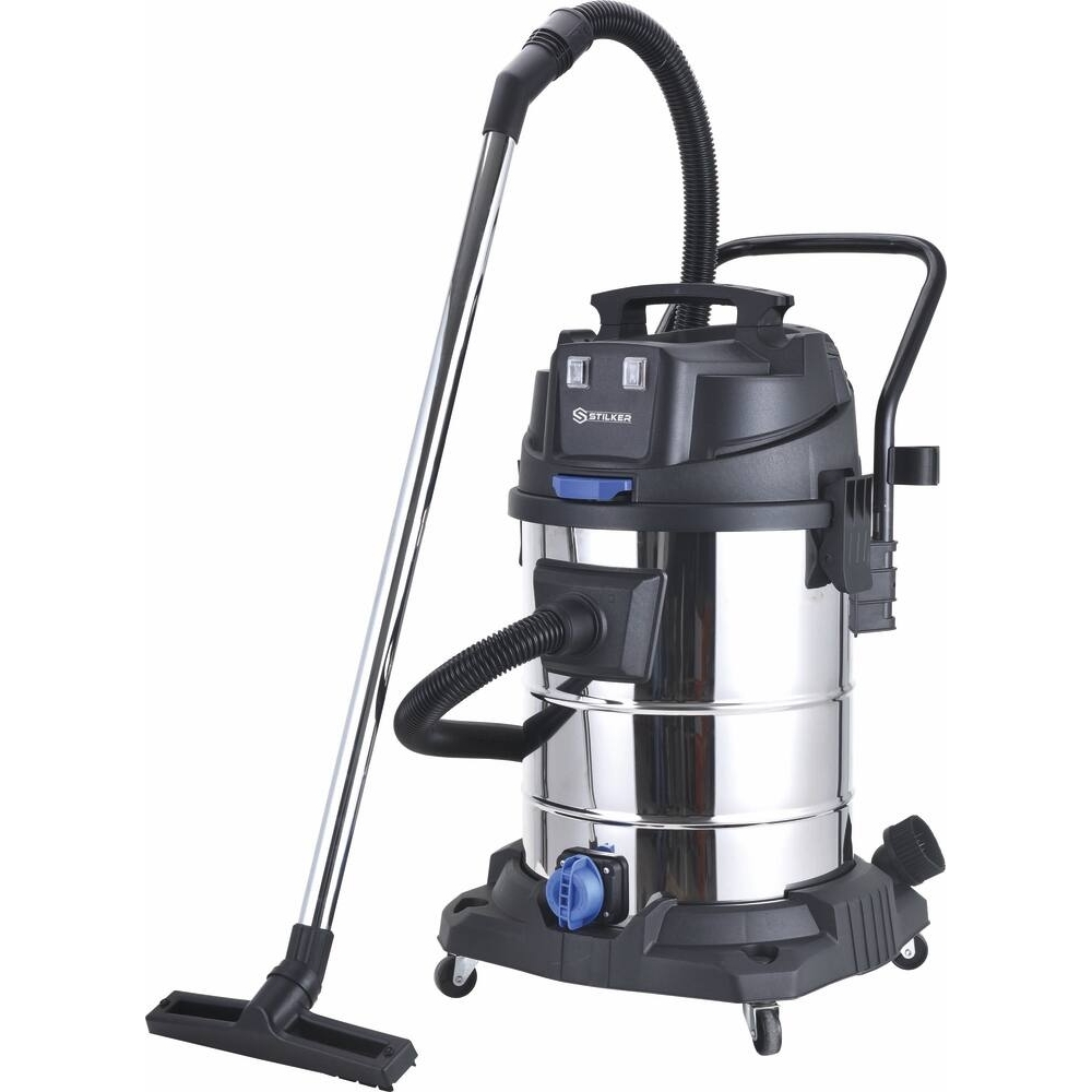 ASPIRATEUR EAU ET POUSSIÈRES 60L 230V 2400W CUVE INOX / 2 MOTEURS / FLEXIBLE DE 2M - STILKER - 64752